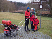 Rennsteig im Winter mit 2 Kindern | Rennsteig zu Fuß und mit Ski | abenteuerkultur